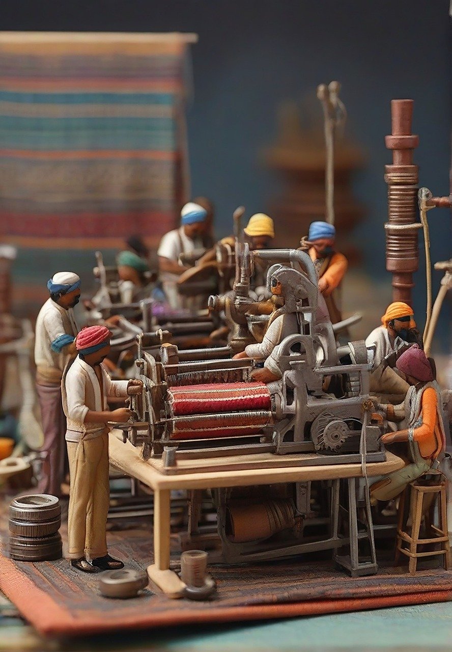 Modern Textile Weaving Factory Setup