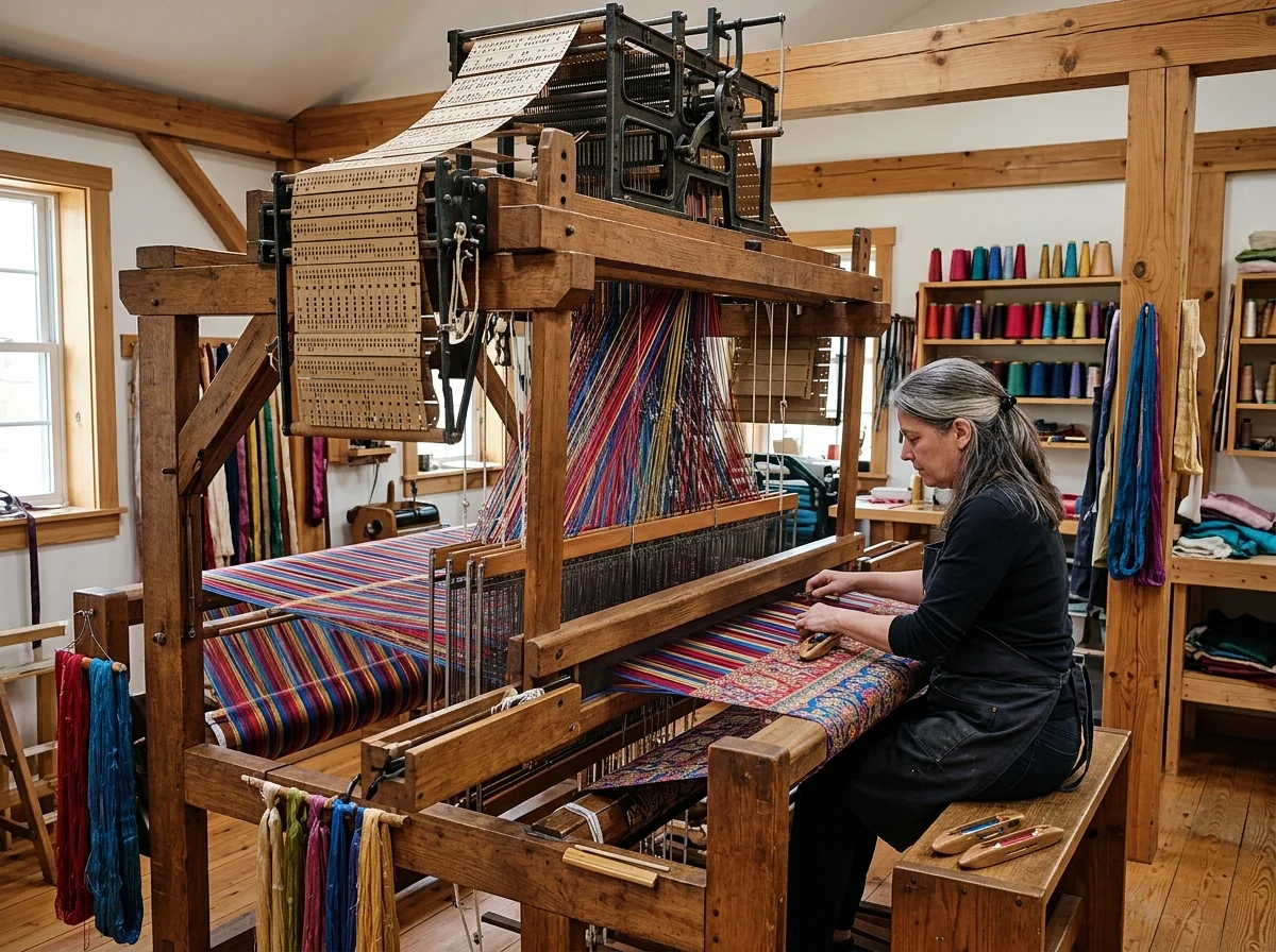 Shree Balaji Handloom Jacquard Machine Setup