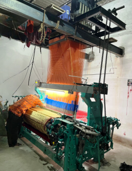 Colorful Textile Spools for Jacquard Weaving